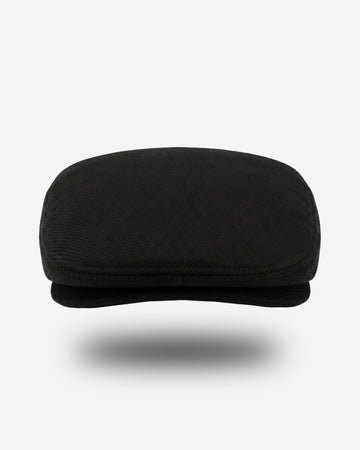 Boina de Lana para Hombre - Color Negro Acanalado