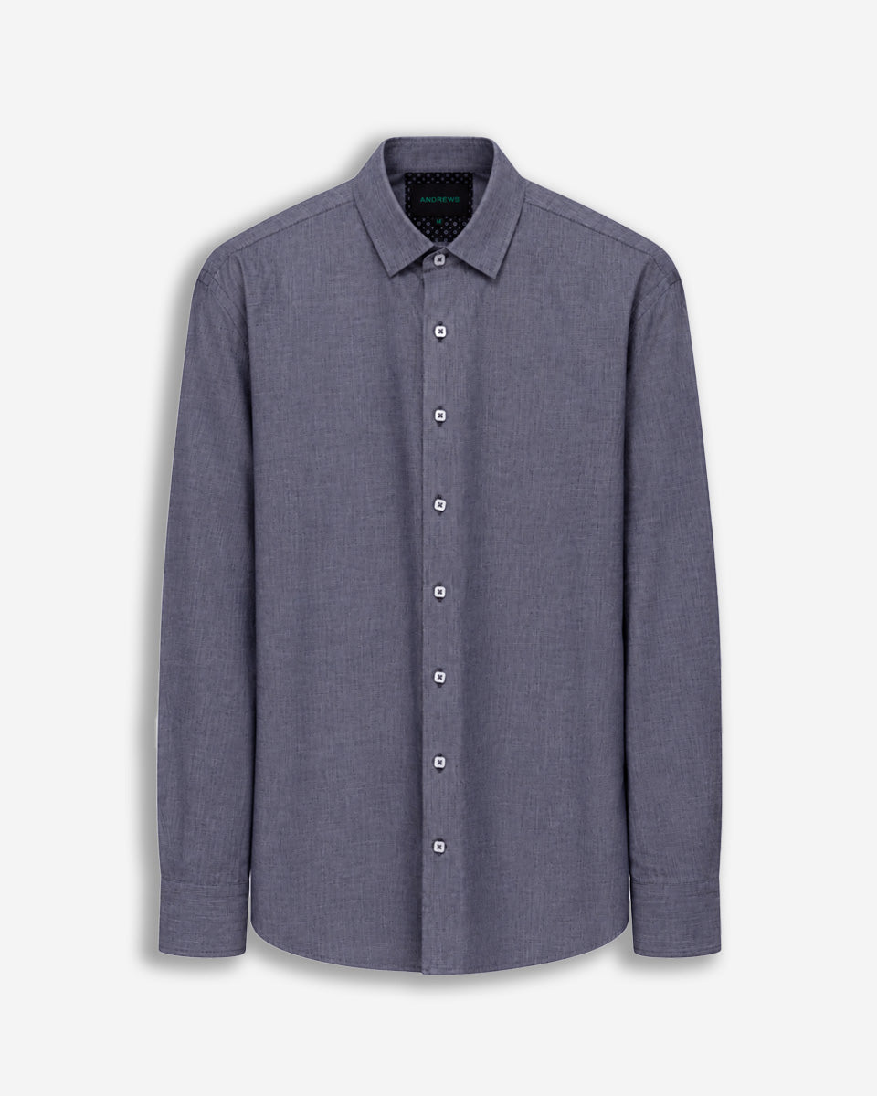 Camisa Casual para Hombre Plomo Gris - Colección Firenze
