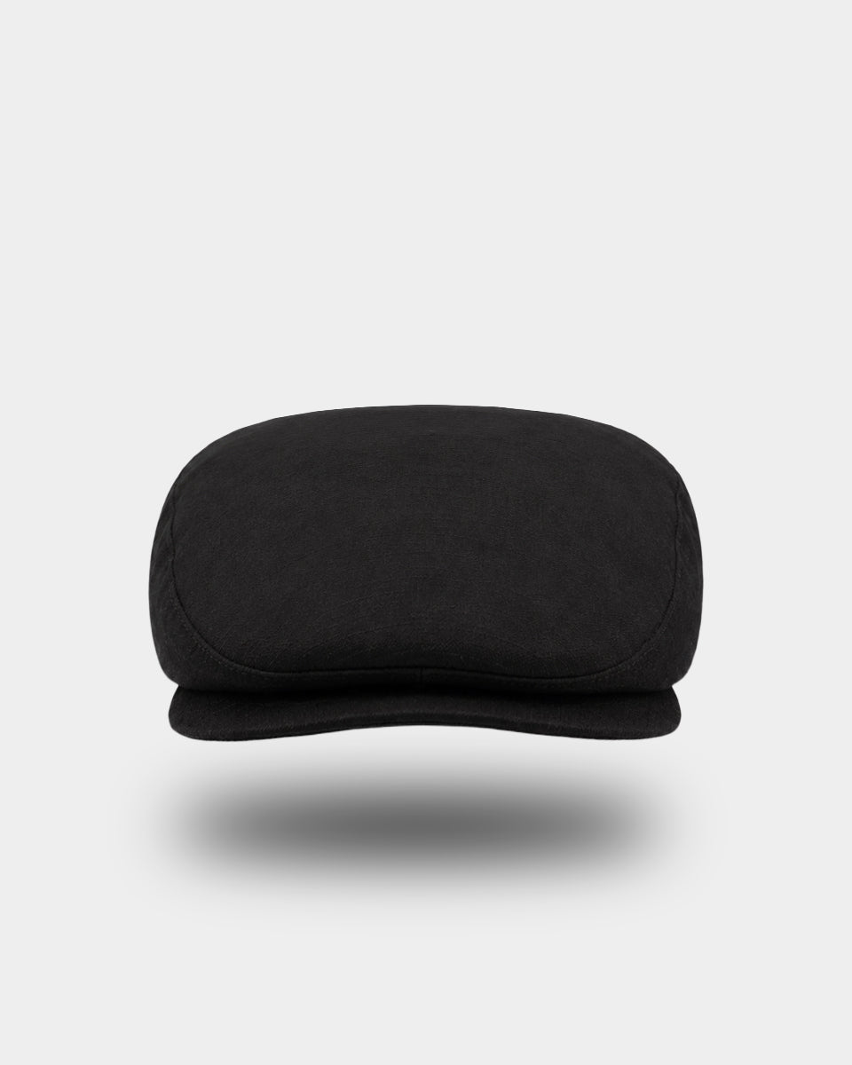 Boina para Hombre de Algodón - Negra con Cuadros