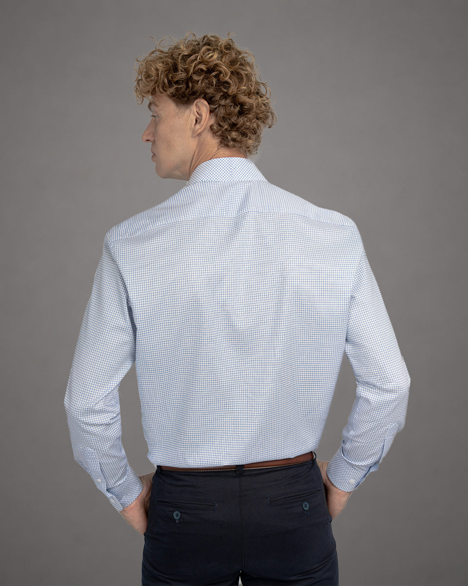 Twill Dress Shirt - Italian Collar, Double Cuff, Regular Fit, White