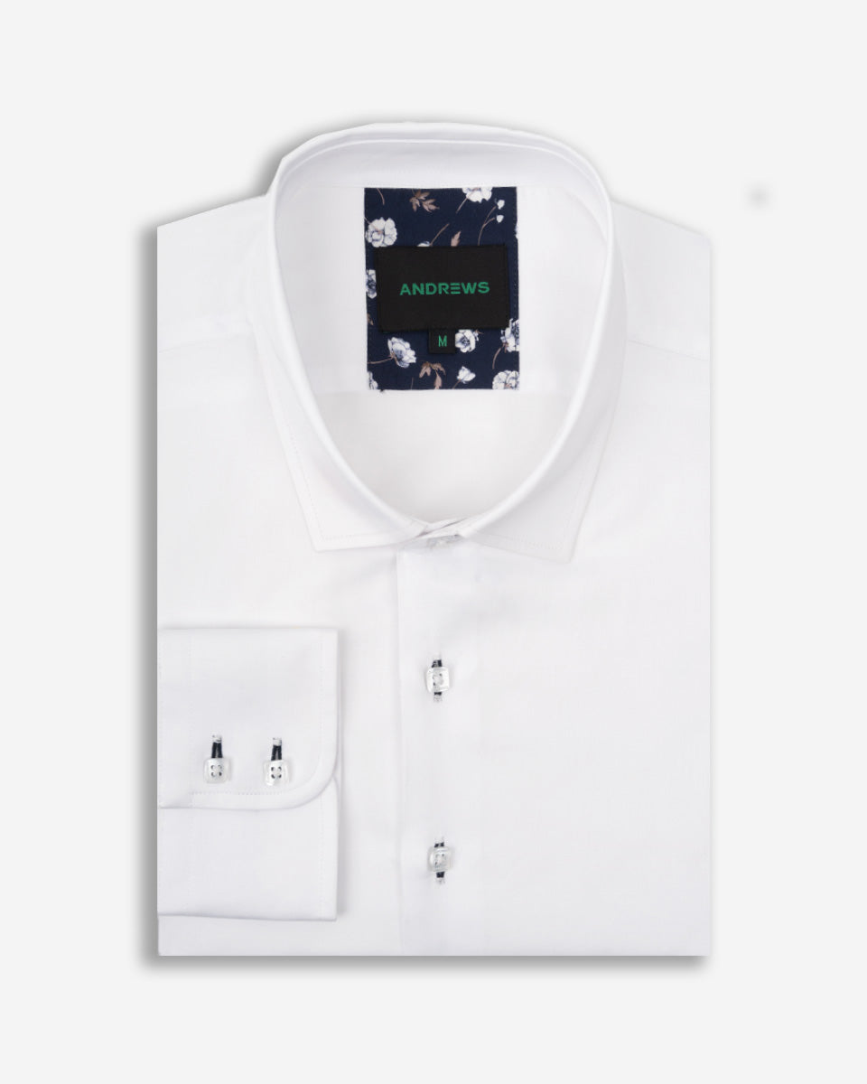 Camisa Casual para Hombre Blanco - Colección Firenze