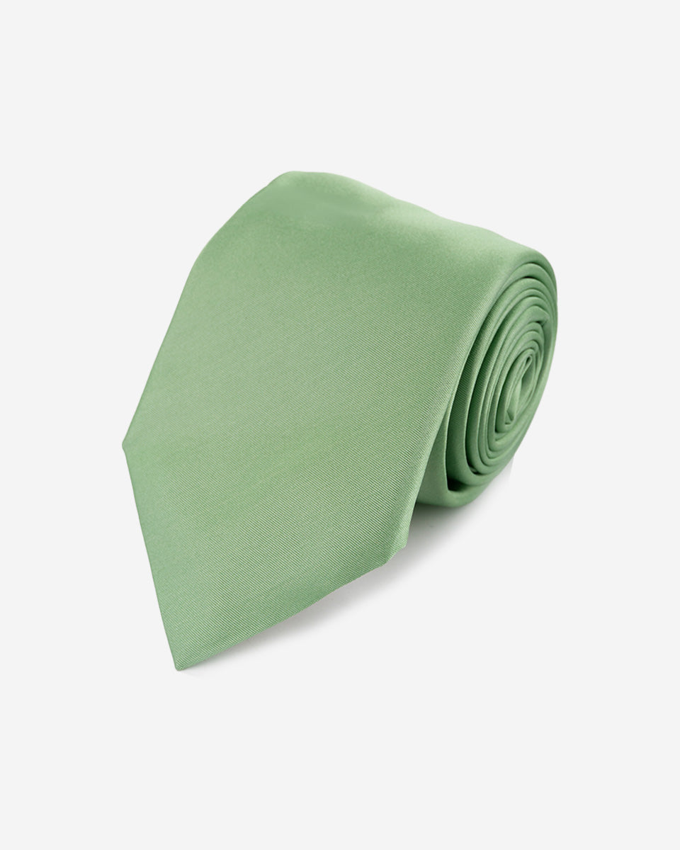 Corbata Color Verde Menta Sólido