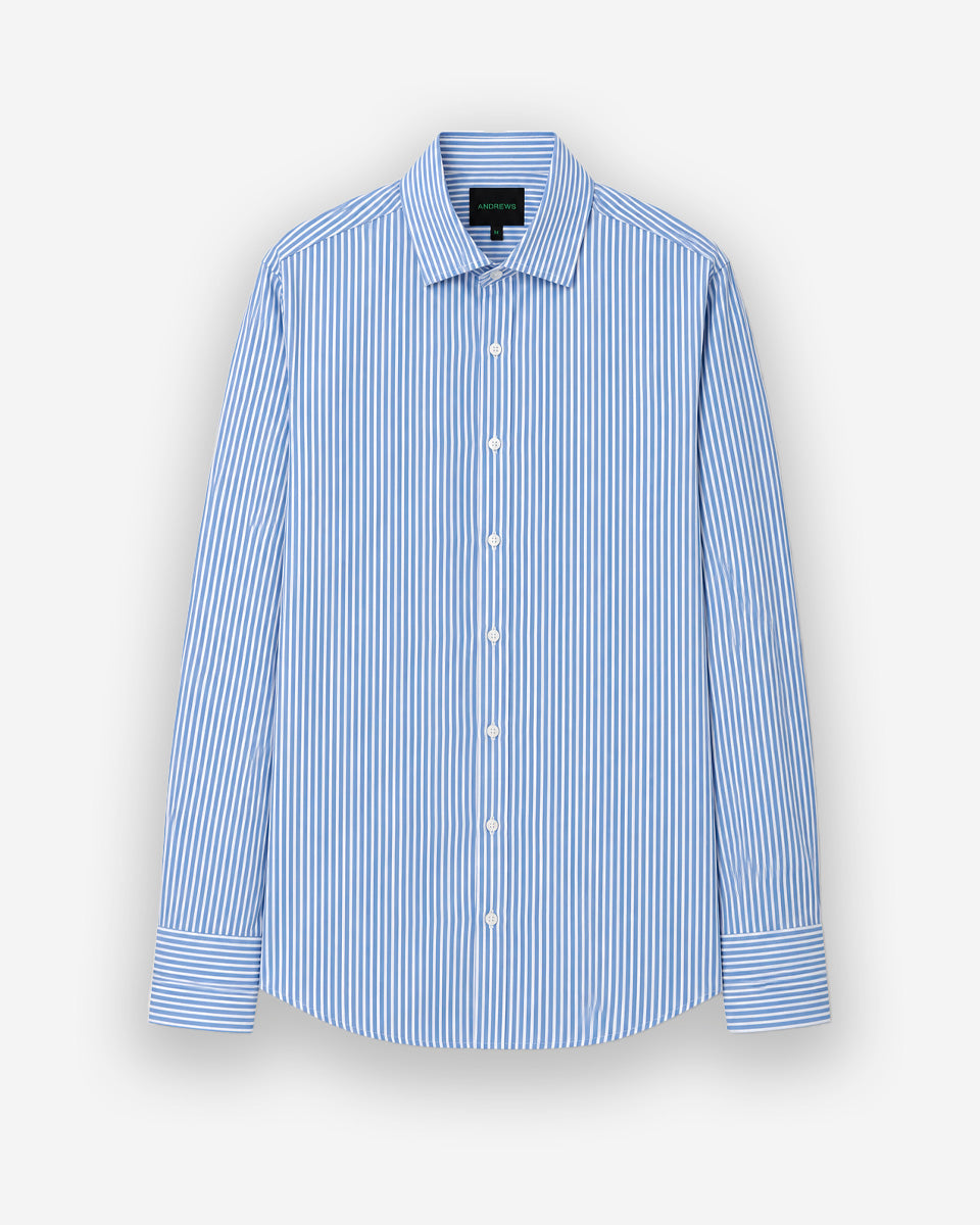 Camisa Casual para Hombre Celeste a Rayas - Portofino Collection