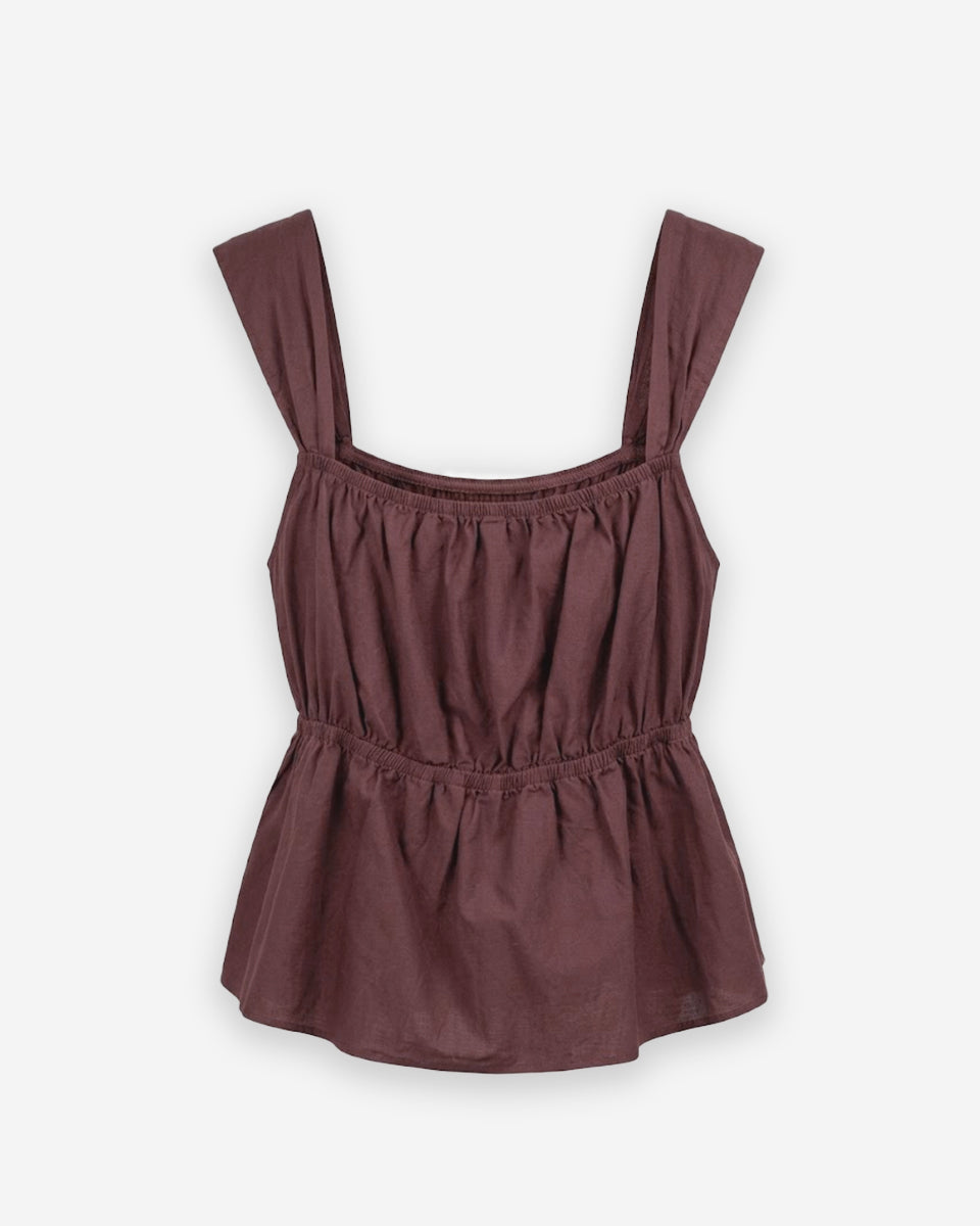 Top de Mujer Jessica color Marsala