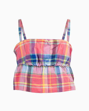 Blusa de Mujer Thalia de Color Rosado a Cuadros