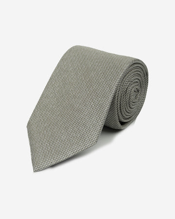 Corbata Color Champagne con Micro Diseño