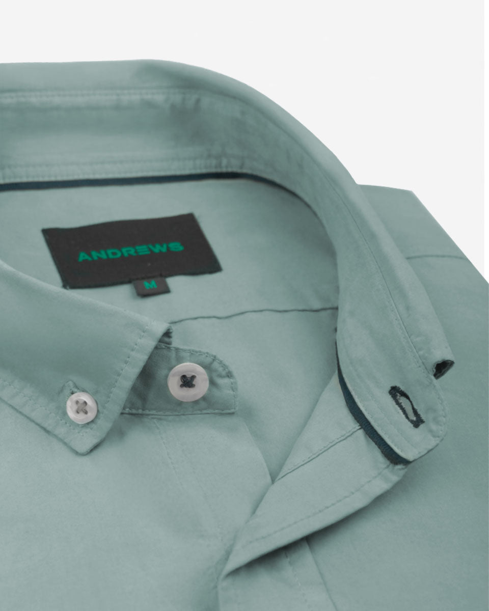 Camisa Casual Manga Corta Color Stone