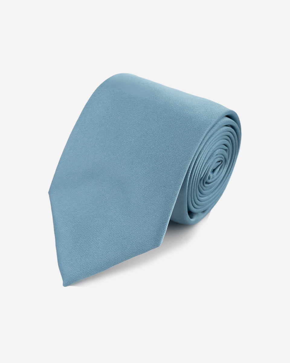 Corbata Color Celeste Cielo Sólido