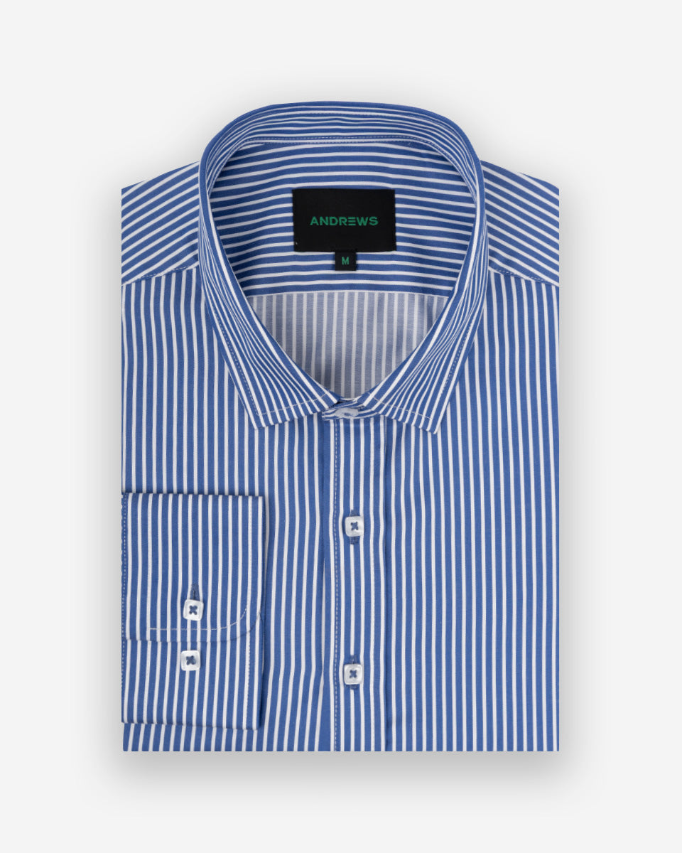 Camisa Casual para Hombre Azulino a Rayas - Portofino Collection