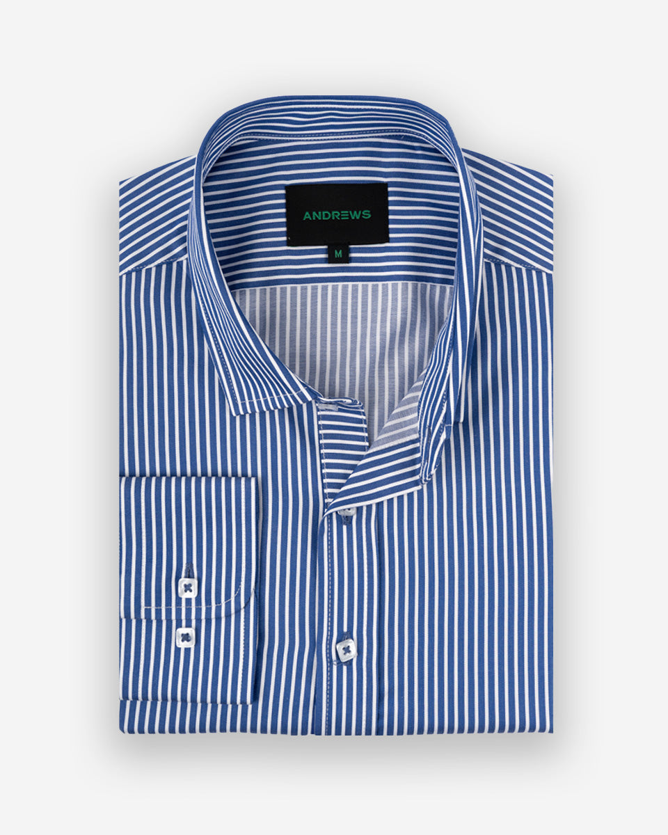 Camisa Casual para Hombre Azulino a Rayas - Portofino Collection