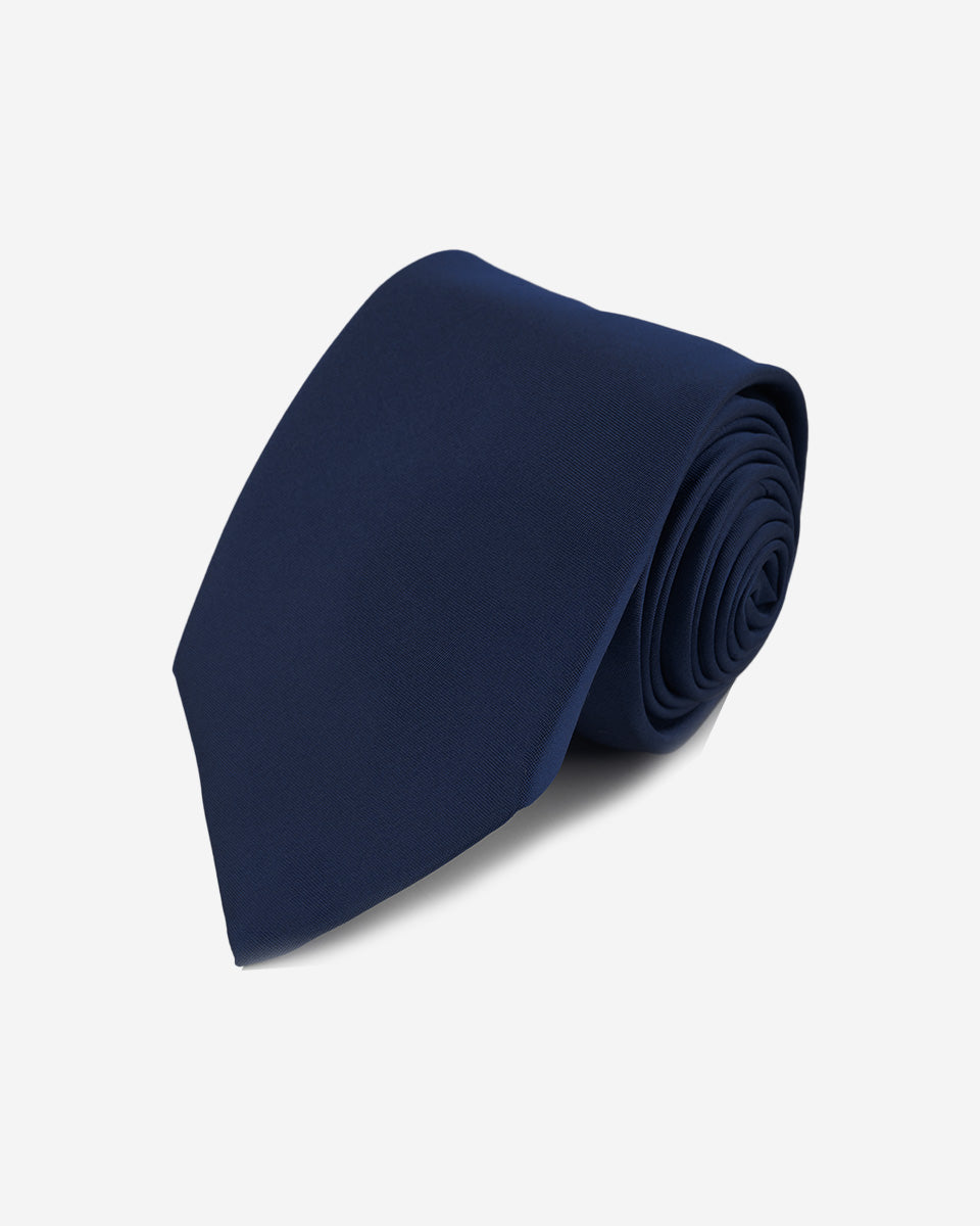 Corbata Color Azul Índigo Sólido