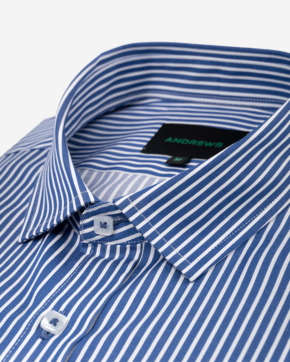 Camisa Casual para Hombre Azulino a Rayas - Portofino Collection
