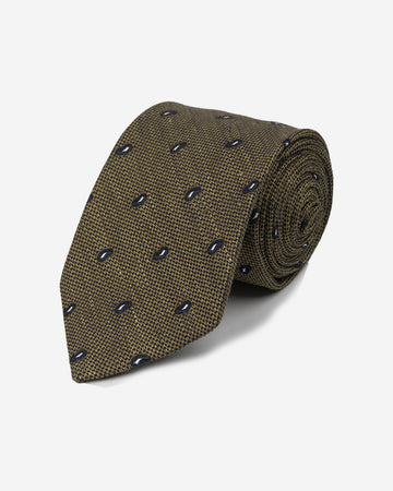 Corbata Marrón Claro con Diseño Paisley