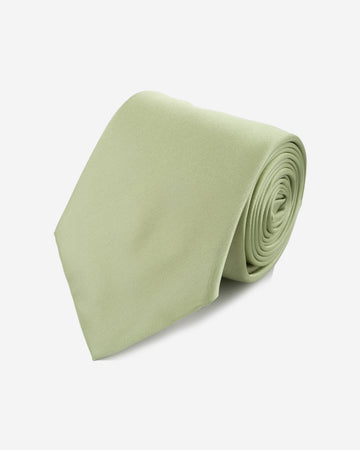 Corbata Color Verde Pistacho Sólido