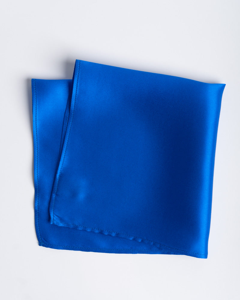 Silk Scarf - Electric Blue