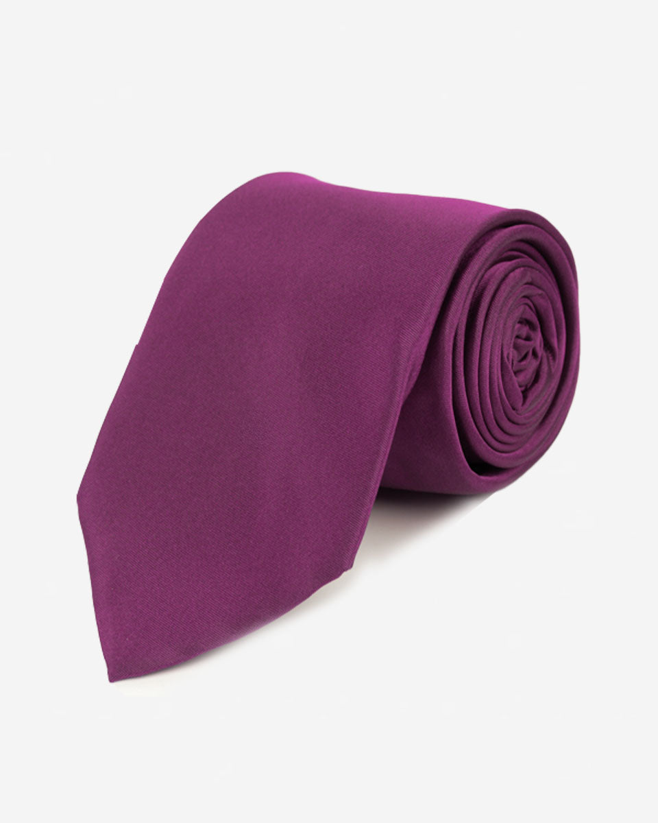 CORBATA SOLIDA COLOR PÚRPURA