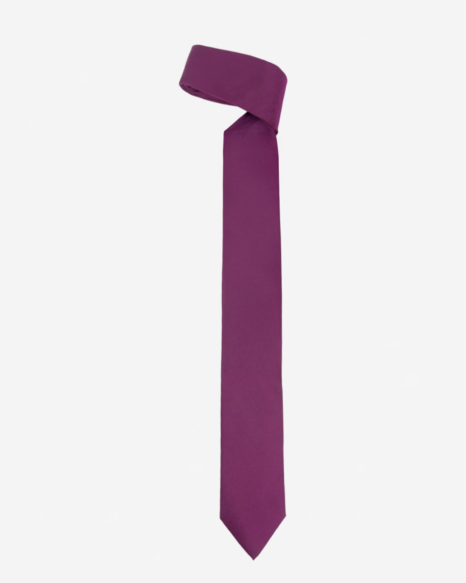 CORBATA SOLIDA COLOR PÚRPURA
