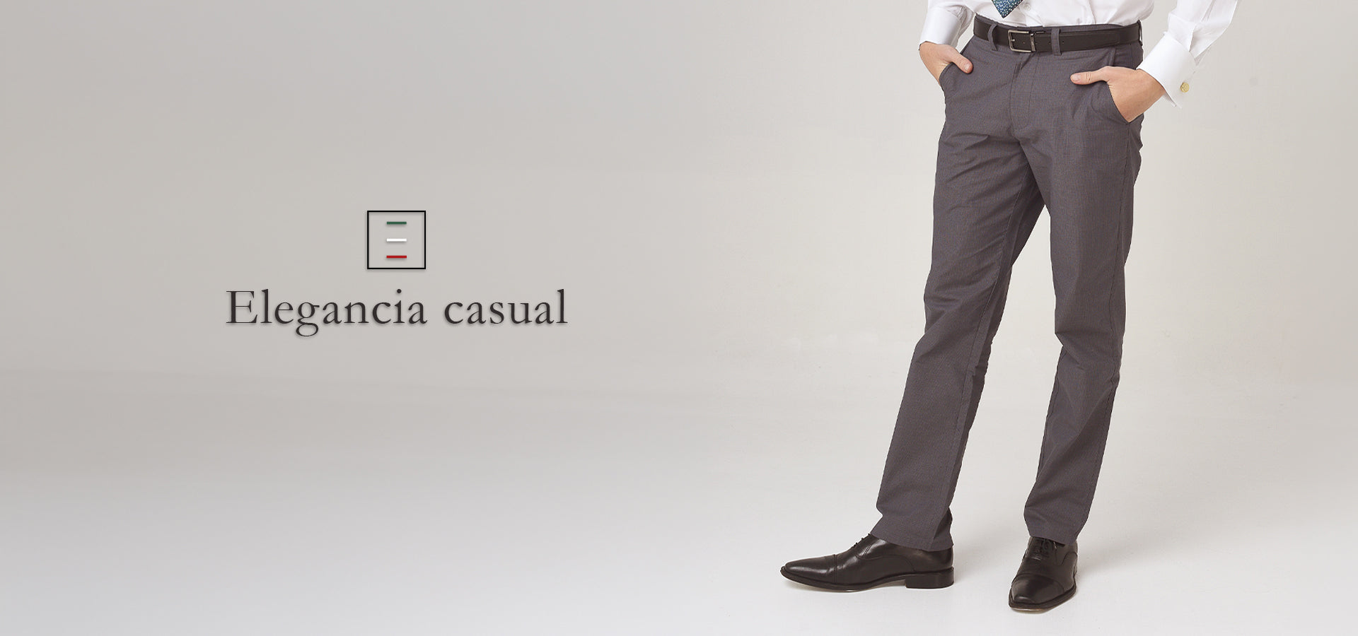 Pantalones de vestir elegantes para hombre