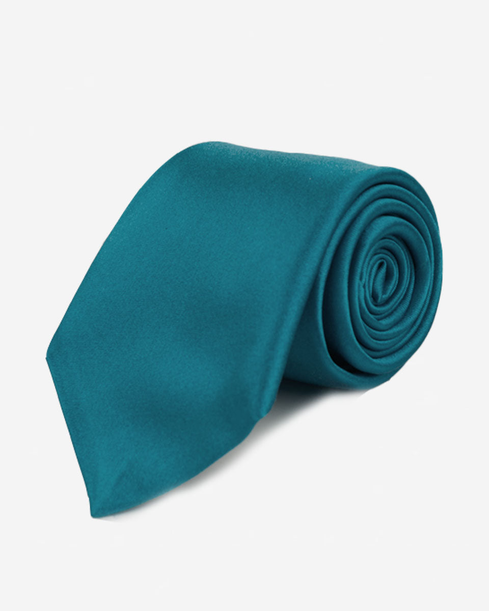 Corbata Color Turquesa Oscuro