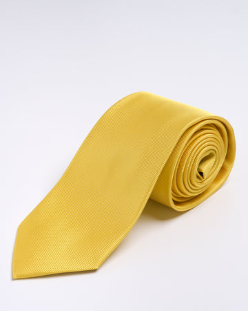 Corbata color Amarillo Intenso