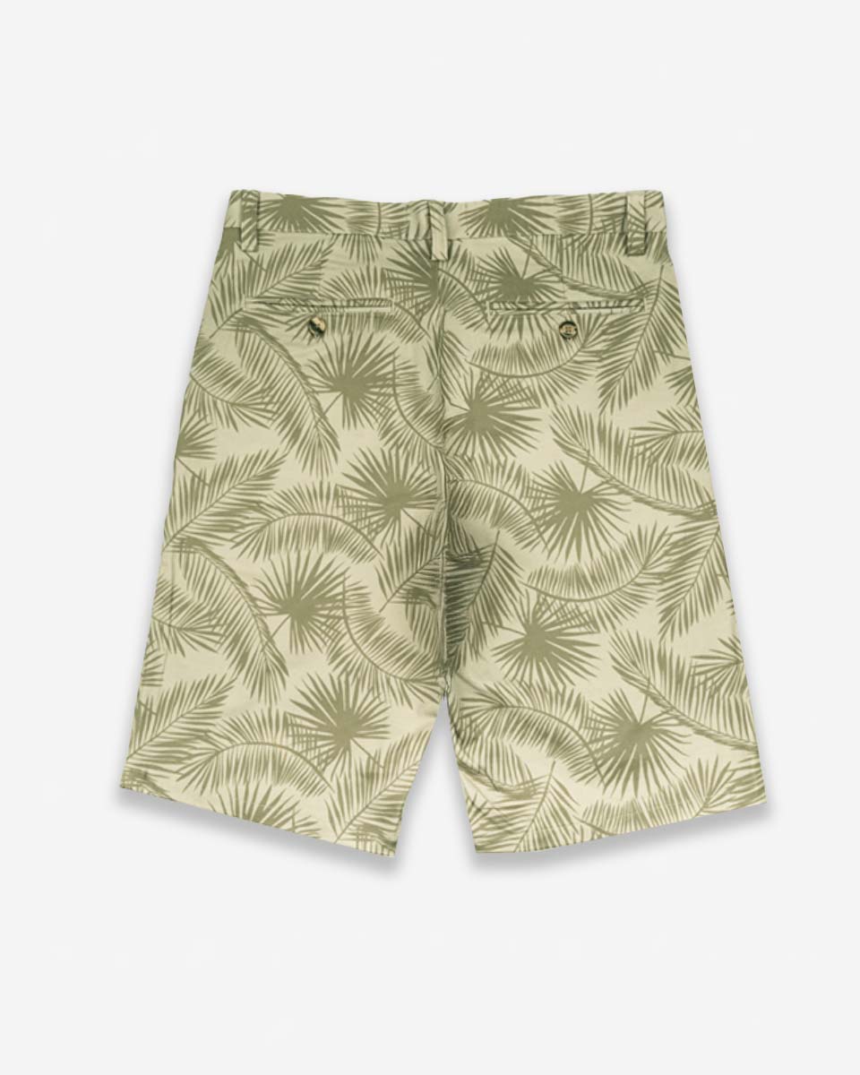 Bermuda Casual de Algodón Estampado color Beige