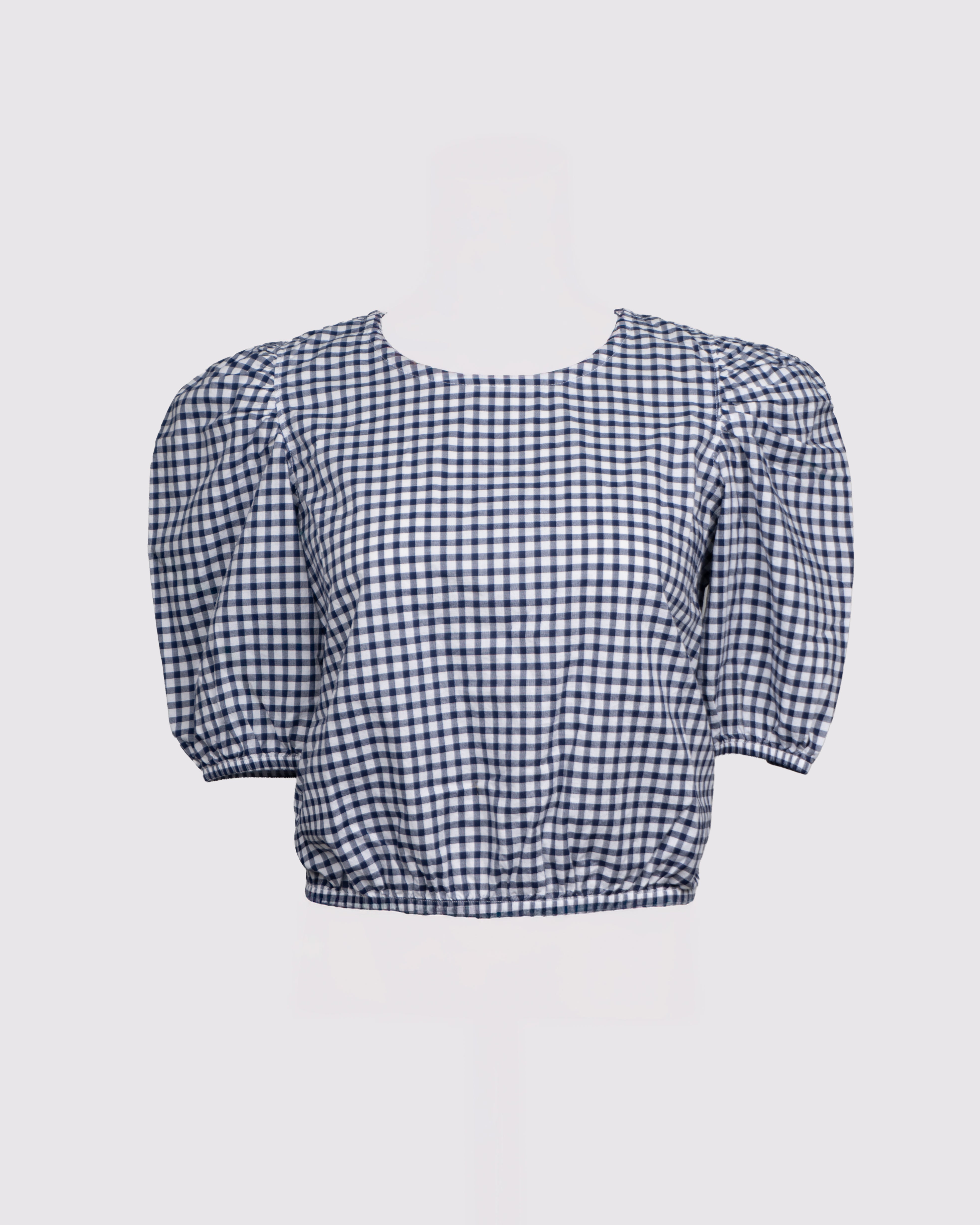 blusas mujer Vania con cuadros azules