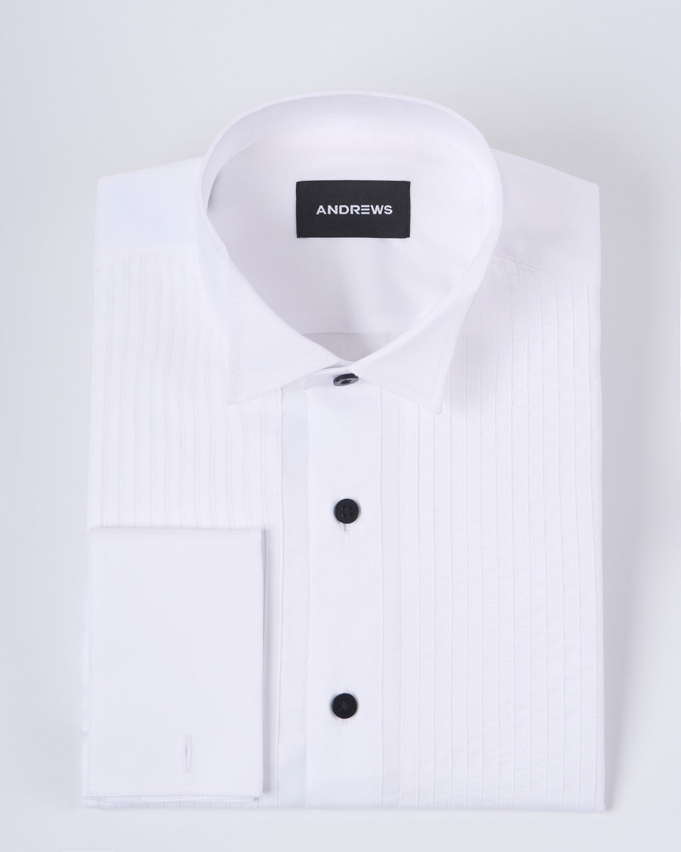 Camisa De Esmoquin Plisado