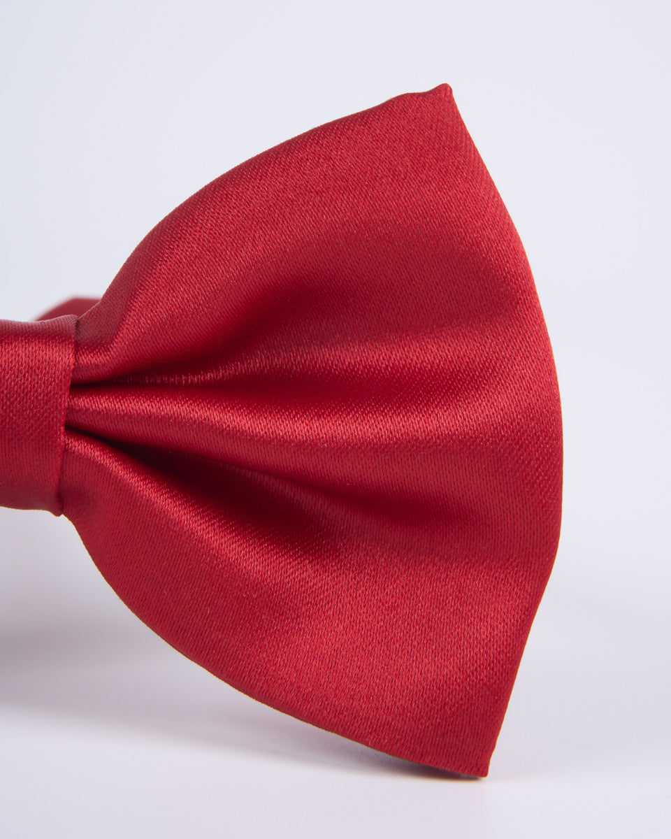 Pajarita Satinada-Rojo