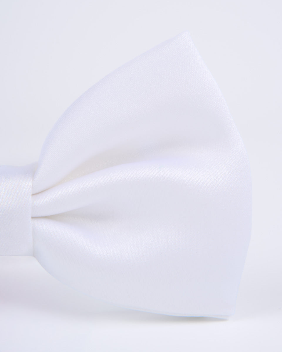 Pajarita Satinada-Blanco