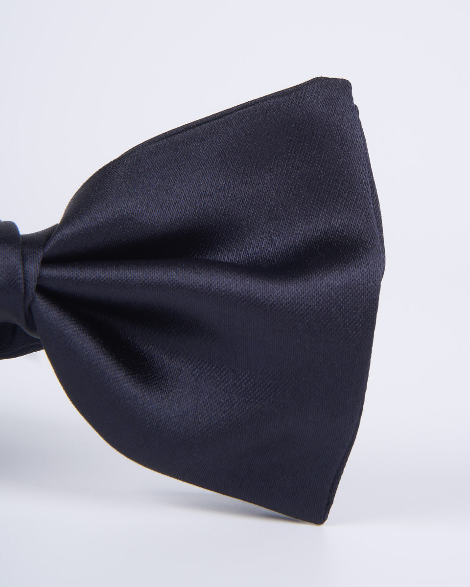 Pajarita Satinada-Azul Oscuro