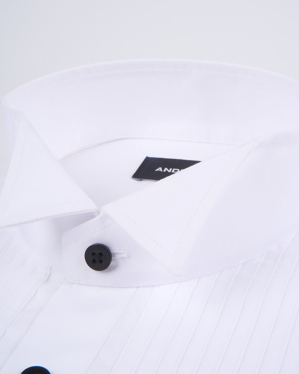 Camisa De Esmoquin Plisado