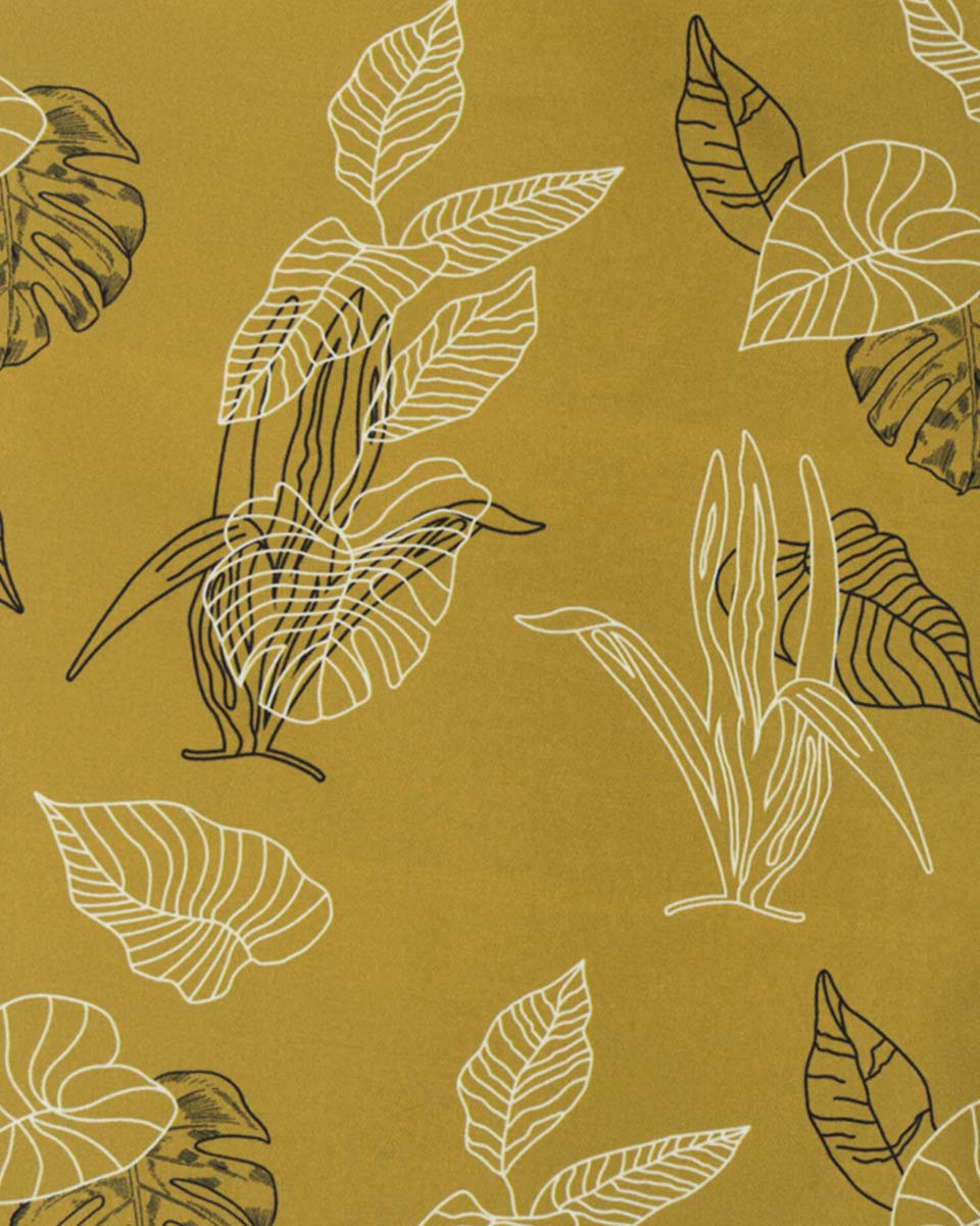 Bermuda Casual de Algodón Estampado color Mostaza