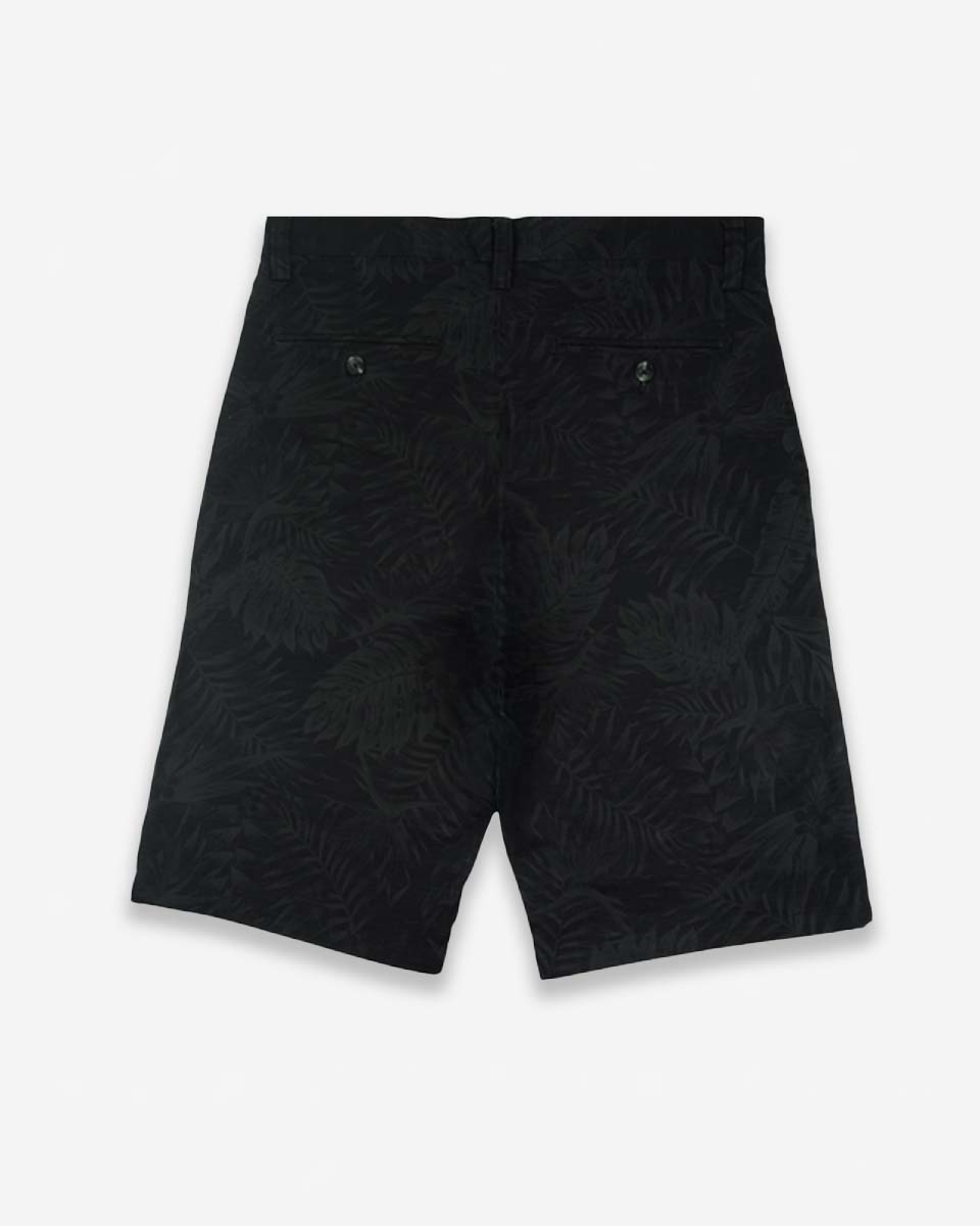 Bermuda Casual de Algodón Estampado color Negro