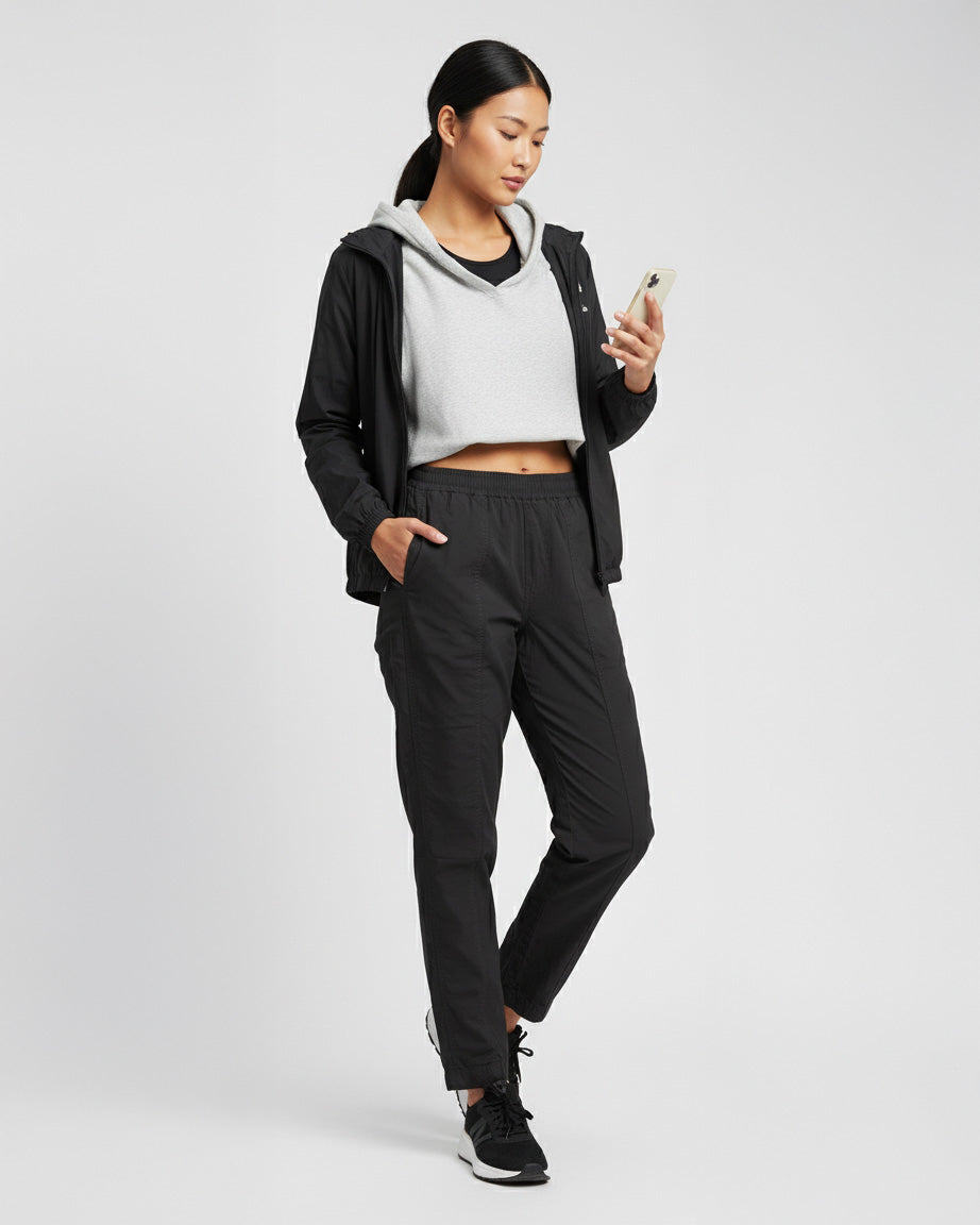 pantalones cargo mujer negro