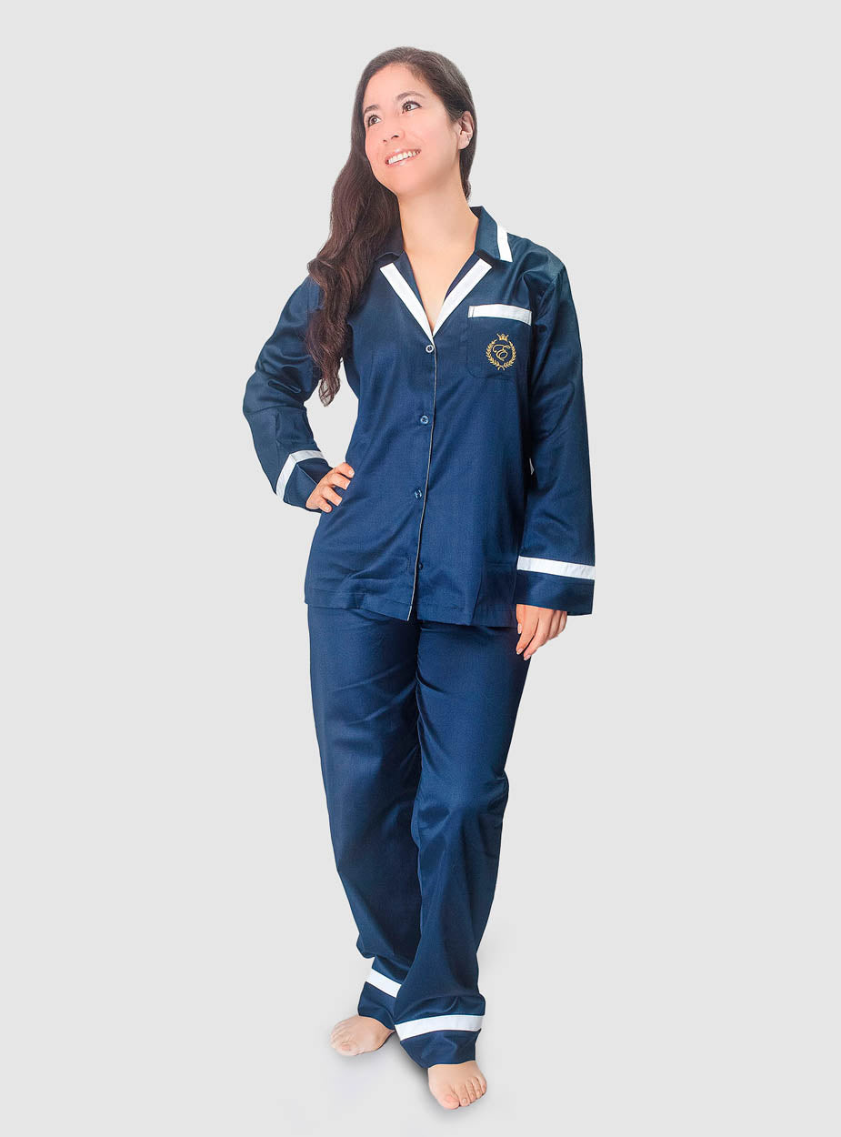 pijamas para mujer azul