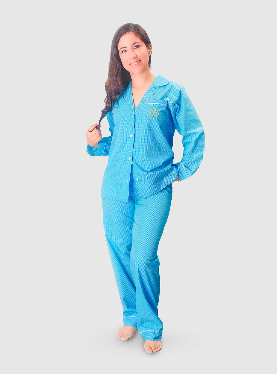 pijamas para mujer celeste