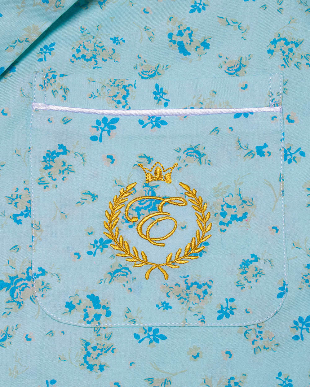pijamas para mujer verde agua con flores