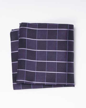 Pañuelo de Seda - Morado a Cuadros