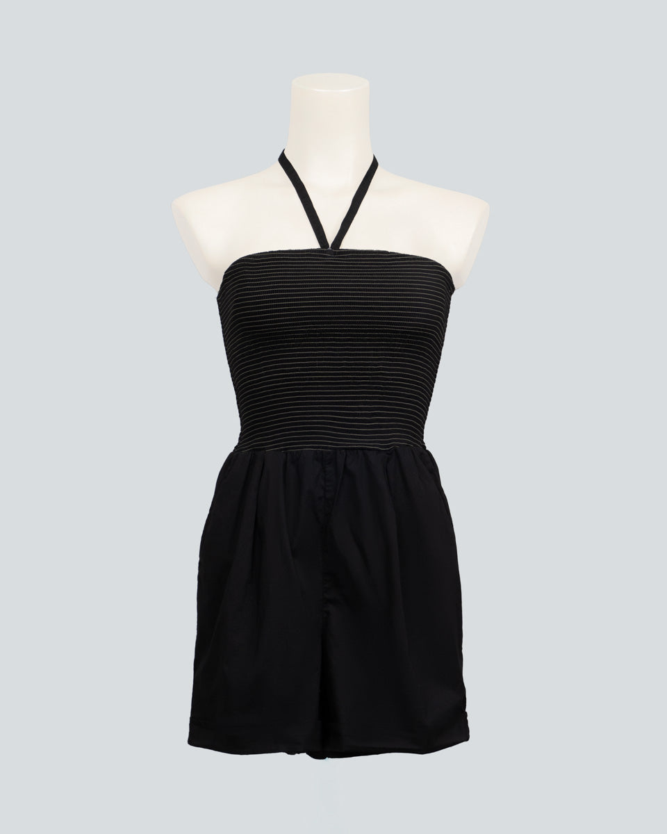Enterizo Karol short corto negro para mujer